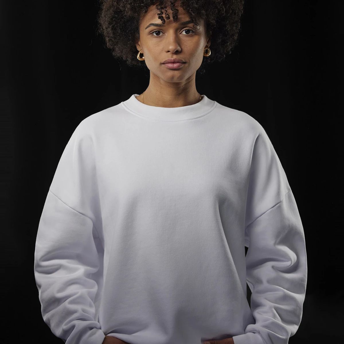 B&C Oversized Influence Crew Sweatshirt bedrucken | B & C
