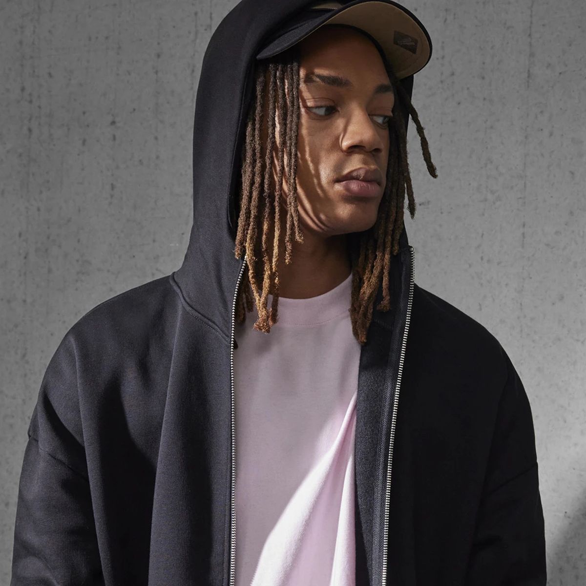 B&C Oversized Influence Zip Hood bedrucken | B&C