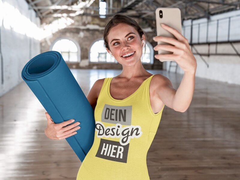 Damen Yoga Tanktop bedrucken