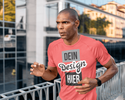 Laufshirt mit Aufdruck versehen
