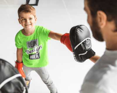 Kinder Sport Leiberl mit Aufdruck versehen