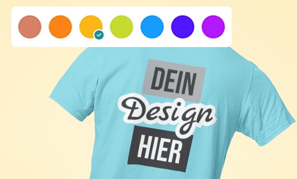 Gestalten eigenes T-Shirt - Produkt auswählen