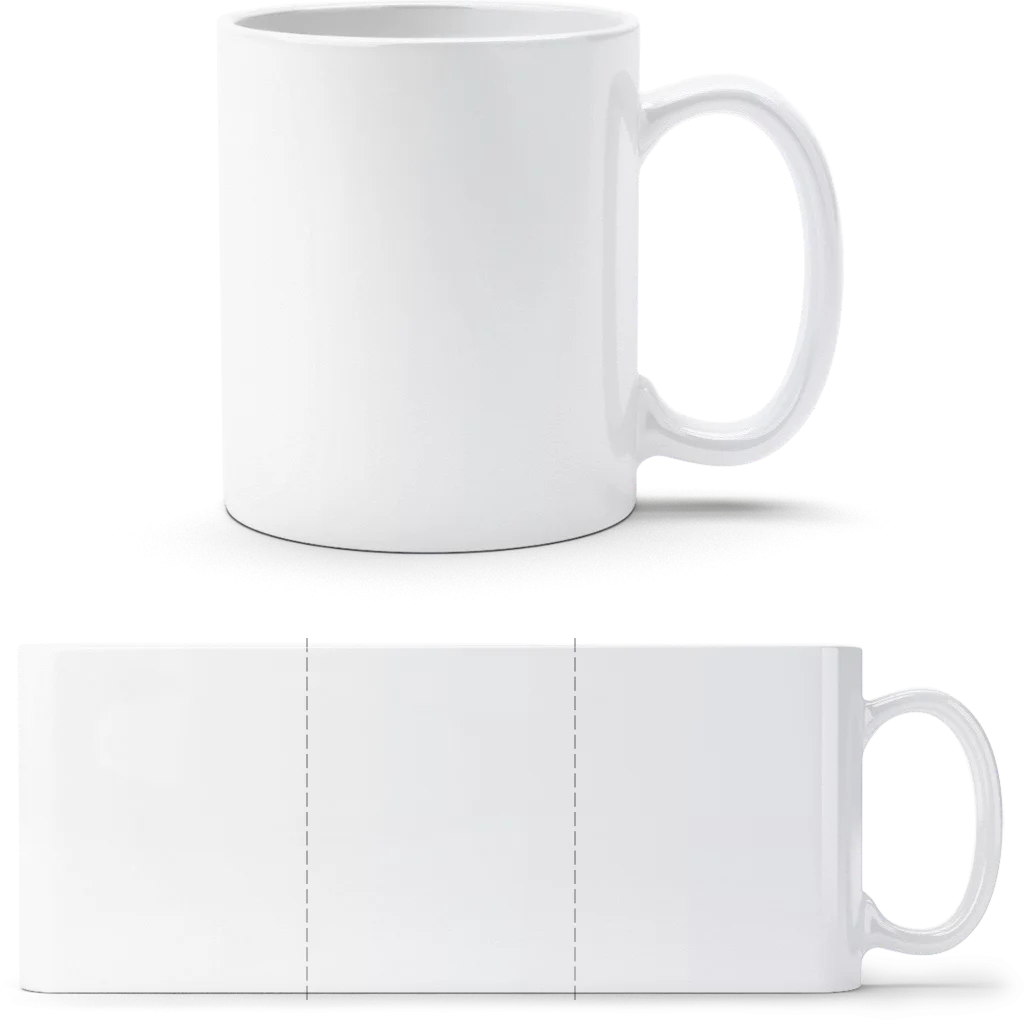 Weiße Tasse bedrucken