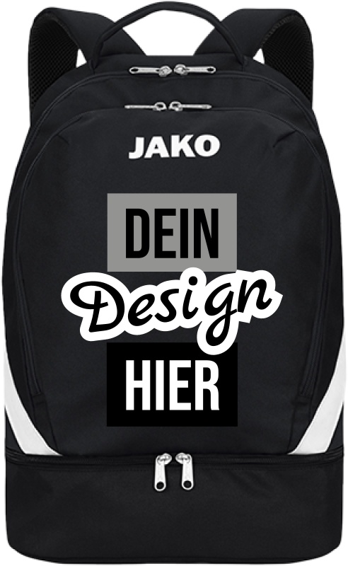 JAKO Sport Rucksack mit Bodenfach personalisieren